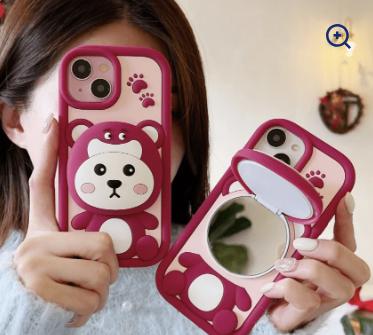 Silicone 3D Design Cartoon iPhone Case