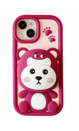 Silicone 3D Design Cartoon iPhone Case