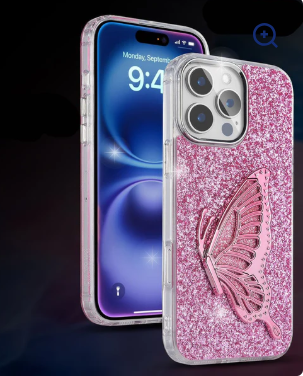 Butterfly Glitter Phone Case