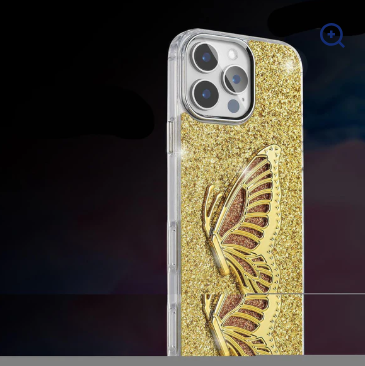 Butterfly Glitter Phone Case