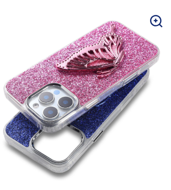Butterfly Glitter Phone Case